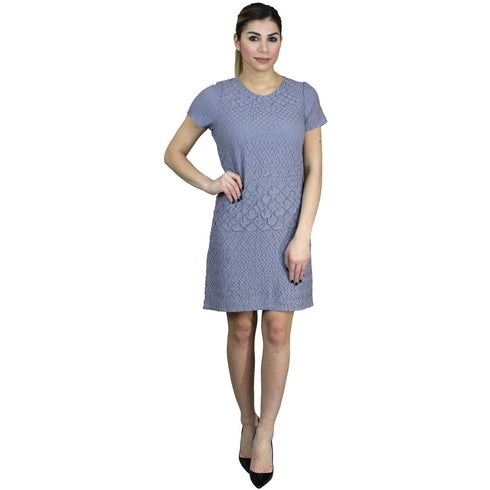 Multi Texture Crinkle Dress - DR620 Grey
